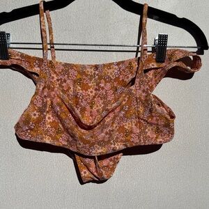 Stone Fox Swim Floral Bikini in Pink and Brown
